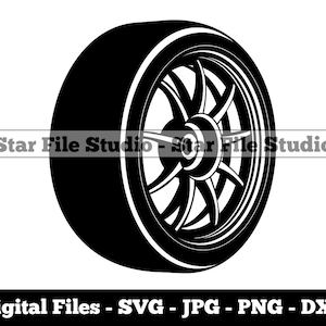 Car Wheel #2 Svg, Car Svg, Car Tire Svg, Car Png, Car Jpg, Car Files, Car Clipart