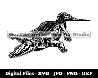 Crocodile #3 Svg, Crocodile Svg, Amphibian Svg, Crocodile Png, Crocodile Jpg, Crocodile Files, Crocodile Clipart