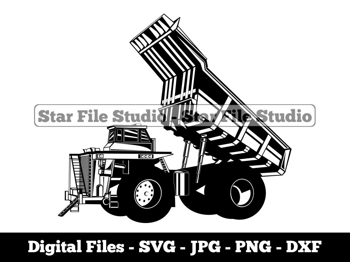 Haul Truck #4 Svg, Heavy Equipment Svg, Trucker Svg, Trucking Svg, Haul Truck Png, Haul Truck Jpg, Haul Truck Files, Haul Truck Clipart