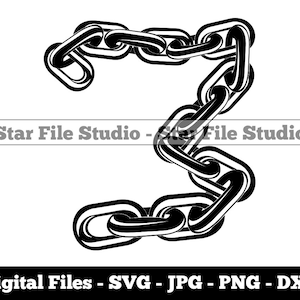Chain #2 Svg, Chain Svg, Metal Chain Svg, Chain Png, Chain Jpg, Chain Files, Chain Clipart