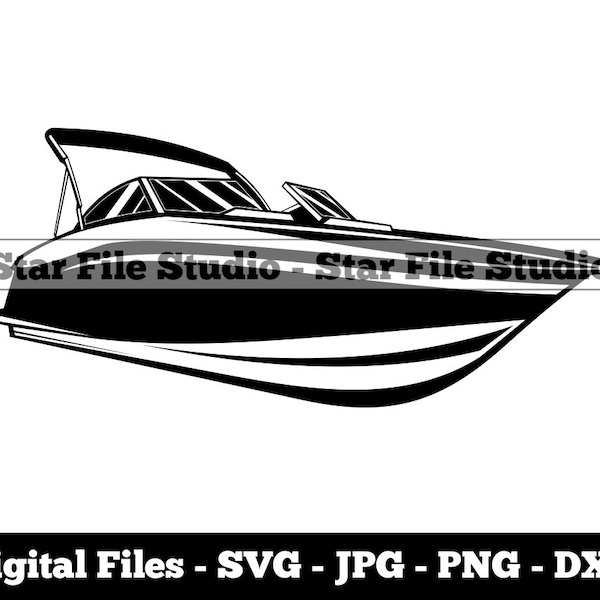 Speed Boat #10 Svg, Speed Boat Svg, Speedboat Svg, Motor Boat Svg, Speed Boat Png, Speed Boat Jpg, Speed Boat Files, Speed Boat Clipart