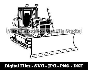 Crowler Dozer #2 Svg, Bulldozer Svg, Heavy Equipment Svg, Crowler Dozer Png, Crowler Dozer Jpg, Crowler Dozer Files, Crowler Dozer Clipart