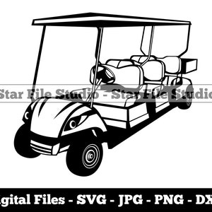 6-osobowy wózek golfowy Svg, wózek golfowy Svg, samochód golfowy Svg, Golf Svg, wózek golfowy Png, wózek golfowy Jpg, pliki wózka golfowego, clipart wózka golfowego