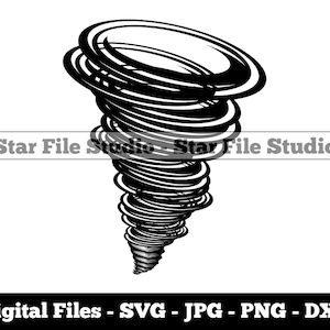Tornado #3 Svg, Tornado Svg, Whirlwind Svg, Twister Svg, Tornado Png, Tornado Jpg, Tornado Files, Tornado Clipart