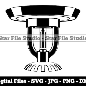 Fire Sprinkler #2 Svg, Firefighter Svg, Fireman Svg, Fire Sprinkler Png, Fire Sprinkler Jpg, Fire Sprinkler Files, Fire Sprinkler Clipart