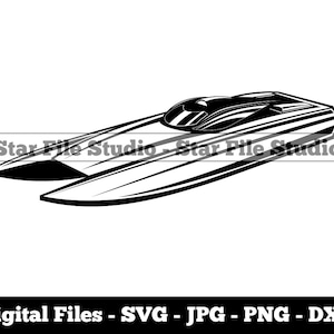 Speed Boat #9 Svg, Speed Boat Svg, Speedboat Svg, Motor Boat Svg, Speed Boat Png, Speed Boat Jpg, Speed Boat Files, Speed Boat Clipart
