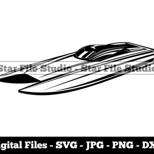 Speed Boat #9 Svg, Speed Boat Svg, Speedboat Svg, Motor Boat Svg, Speed Boat Png, Speed Boat Jpg, Speed Boat Files, Speed Boat Clipart