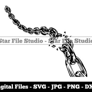 Broken Chain Svg, Chain Svg, Metal Chain Svg, Chain Png, Chain Jpg, Chain Files, Chain Clipart