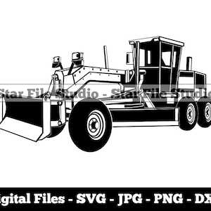 Motor Grader #2 Svg, Grader Machine Svg, Heavy Equipment Svg, Motor Grader Png, Motor Grader Jpg, Motor Grader Files, Motor Grader Clipart