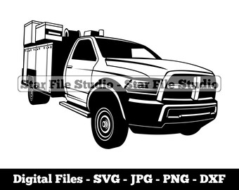 Utility Truck #4 Svg, Repair Svg, Truck Svg, Utility Truck Png, Utility Truck Jpg, Utility Truck Files, Utility Truck Clipart
