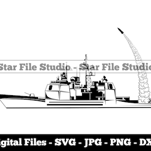 Battleship Firing Missile Svg, Battleship Svg, Navy Svg, Cruiser Svg, Battleship Png, Battleship Jpg, Battleship Files, Battleship Clipart