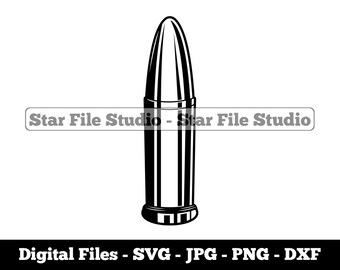 Bullet Svg, Ammo Svg, Amunition Svg, Bullet Png, Bullet Jpg, Bullet Files, Bullet Clipart
