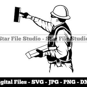 Drywall Finisher #2 Svg, Drywall Svg, Contractor Svg, Construction Svg, Drywall Png, Drywall Jpg, Drywall Files, Drywall Clipart