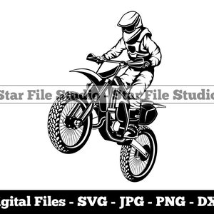 Dirt Bike Rider Pop A Wheelie Svg, Motocross Svg, Stunt Bike Svg, Dirt Bike Png, Dirt Bike Jpg, Pliki Dirt Bike, Clipart Dirt Bike