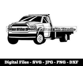 Tow Truck #4 Svg, Tow Truck Svg, Roadside Assistance Svg, Tow Truck Png, Tow Truck Jpg, Tow Truck Files, Tow Truck Clipart