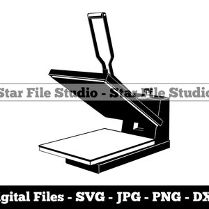 T-Shirt Printing #4 Svg, Heat Press Machine Svg, Print On Demand Svg, T-Shirt Printing Png, T-Shirt Printing Jpg, Files, Clipart