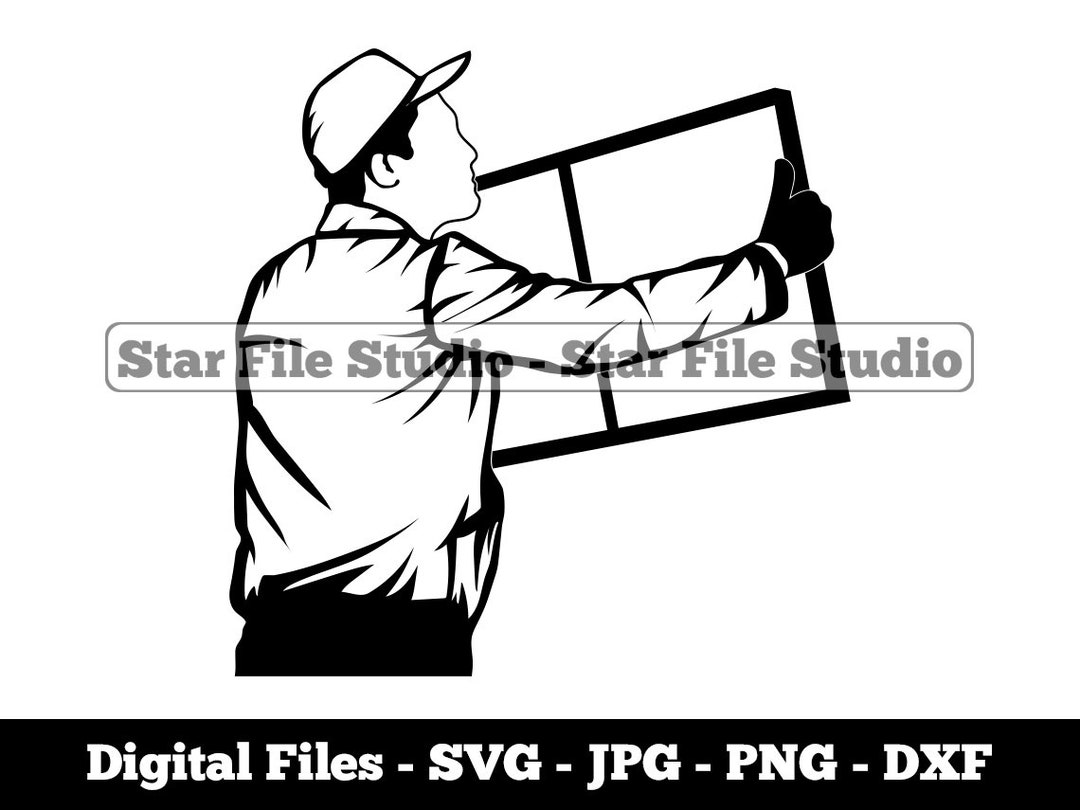 Glazier 2 Svg, Construction Svg, Contactor Svg, Glazier Png, Glazier