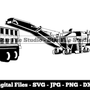 Asphalt Fräsmaschine #3 Svg, AsphaltMaschine Svg, Schwere Ausrüstung Svg, AsphaltMaschine Png, AsphaltMaschine Jpg, Dateien, Clipart
