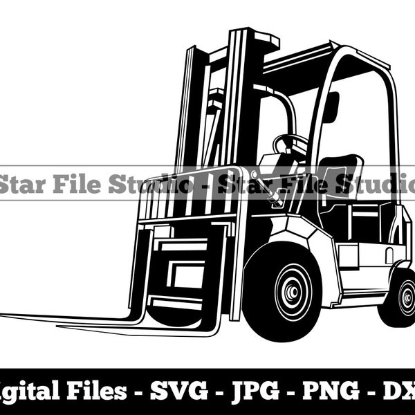 Forklift Svg, Warehouse Svg, Heavy Equipment Svg, Forklift Png, Forklift Jpg, Forklift Files, Forklift Clipart