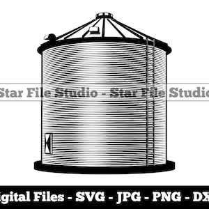Grain Silo Svg, Silo Svg, Farmer Svg, Grain Silo Png, Grain Silo Jpg, Grain Silo Files, Grain Silo Clipart