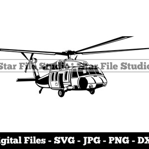 Military Helicopter #5 Svg, Helicopter Svg, Airforce Svg, Helicopter Png, Helicopter Jpg, Helicopter Files, Helicopter Clipart