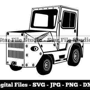 Aircraft Tow Tractor #2 Svg, Airport Svg, Air Travel Svg, Airport Png, Airport Jpg, Airport Files, Airport Clipart