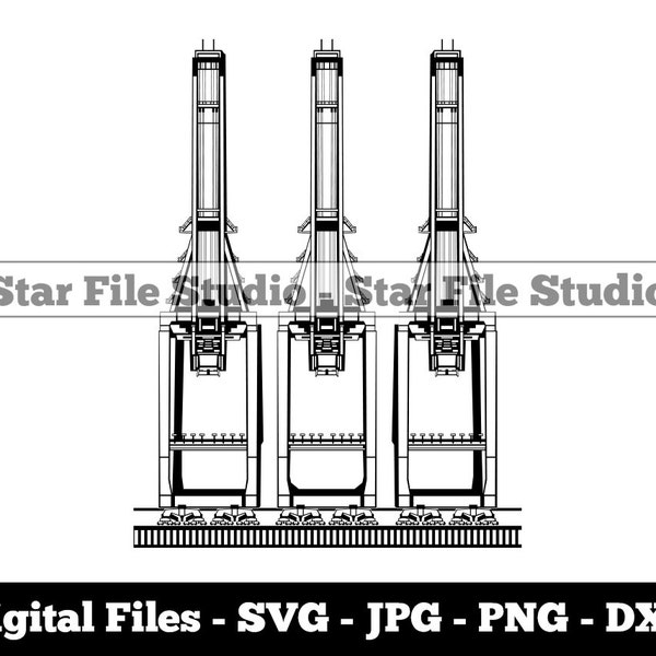 Container Crane Svg, Container Terminal Svg, Container Port Svg, Container Crane Png, Container Crane Jpg, Container Crane Files, Clipart