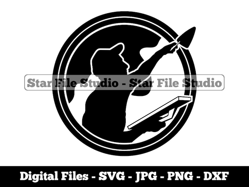 Plasterer 2 Svg Stucco Svg Construction Svg Plasterer Png Etsy