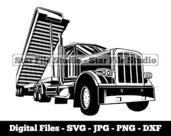 Dump Truck #8 Svg, Truck Svg, Trucker Svg, Trucking Svg, Dump Truck Png, Dump Truck Jpg, Dump Truck Files, Dump Truck Clipart