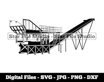 Stone Crusher Svg, Crusher Svg, Rock Crusher Svg, Crusher Png, Crusher Jpg, Crusher Files, Crusher Clipart