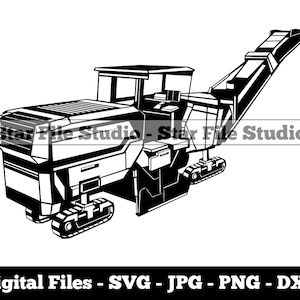 Asphalt Fräsmaschine #2 Svg, AsphaltMaschine Svg, Schwere Ausrüstung Svg, AsphaltMaschine Png, AsphaltMaschine Jpg, Dateien, Clipart