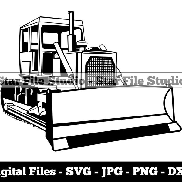 Bulldozer #7 Svg, Bulldozer Svg, Dozer Svg, Heavy Equipment Svg, Bulldozer Png, Bulldozer Jpg, Bulldozer Files, Bulldozer Clipart