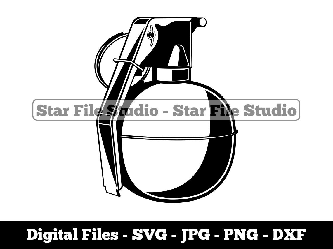 Grenade svg, grenade png, grenade jpg, bombe svg, militaire svg, fichiers de grenade, grenade clipart