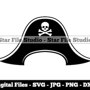 Pirate Hat Svg, Pirate Svg, Captain Svg, Pirate Png, Pirate Jpg, Pirate Files, Pirate Clipart