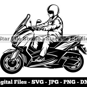 Scooter Motorcycle #3 Svg, Motorcycle Svg, Motorbike Svg, Scooter Png, Scooter Jpg, Scooter Files, Scooter Clipart