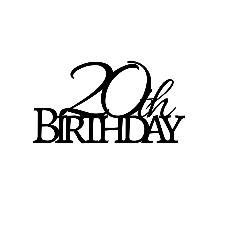 Milestone Birthday Cake Topper Bundle PNG| Editable 20th-70th Birthday ...