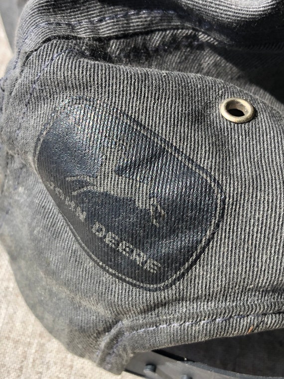 John Deere Black w/Silver logo & Stitching - image 4