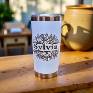 Personalized 20oz Copper Plated Tumbler with Magnetic Spill-Proof Lid | Engraved Design Reveals Copper | 5 Colors Available | Custom Gift