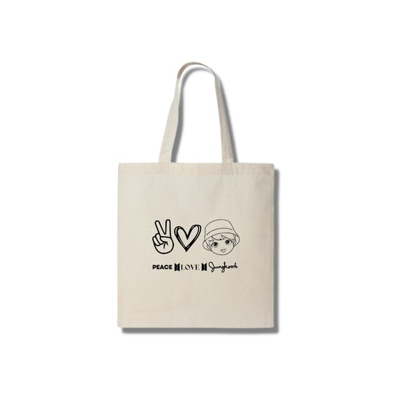 Bts Tote Bag Kpop Tote Bag BTS Merch Kpop Canvas Tote 