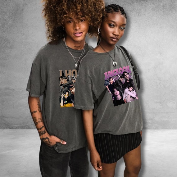 Limited BTS Vintage T-shirts, BTS Graphic T-shirt, Retro 90's Fans