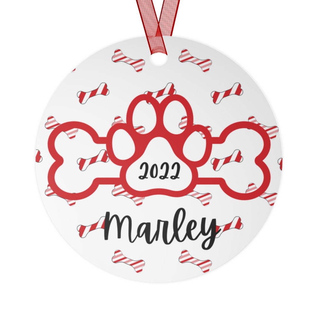 Personalized Dog Christmas Tree Ornament, Personalized Christmas