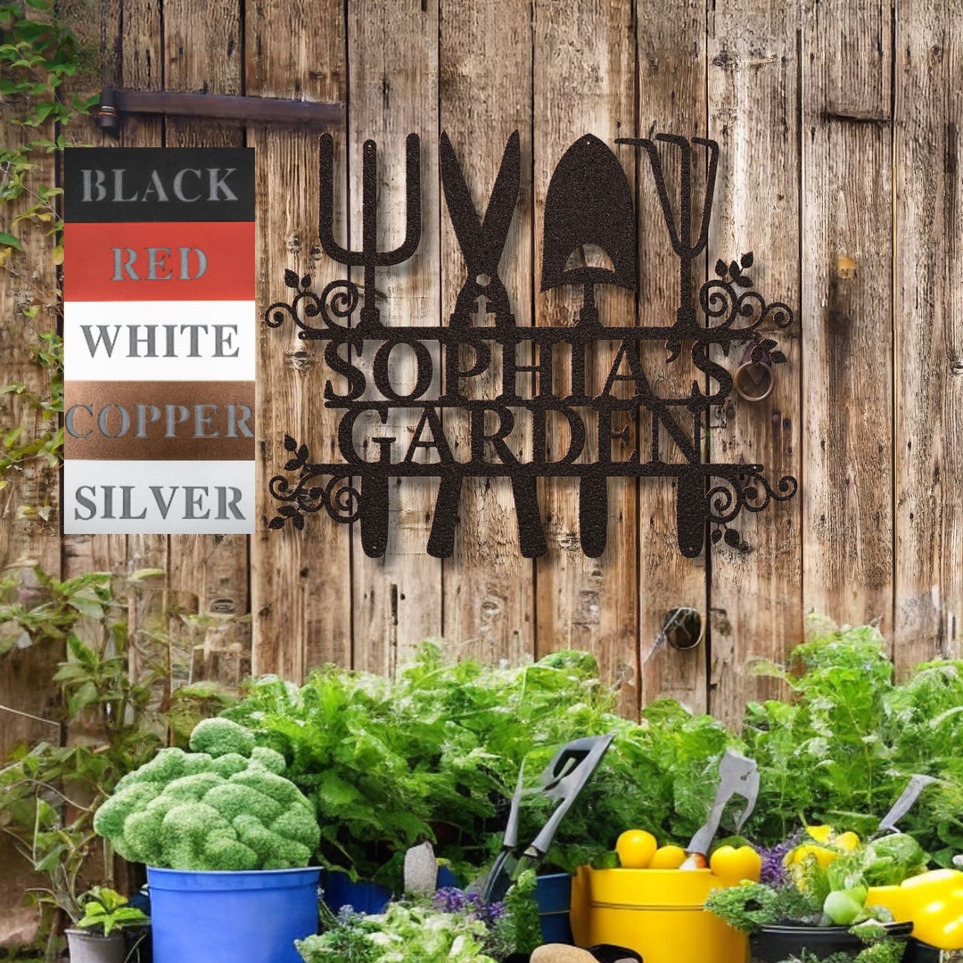Personalized Greenhouse Metal Sign - Garden Decor - Gift Idea For Grandma/Mom/Garden Lover main image 1