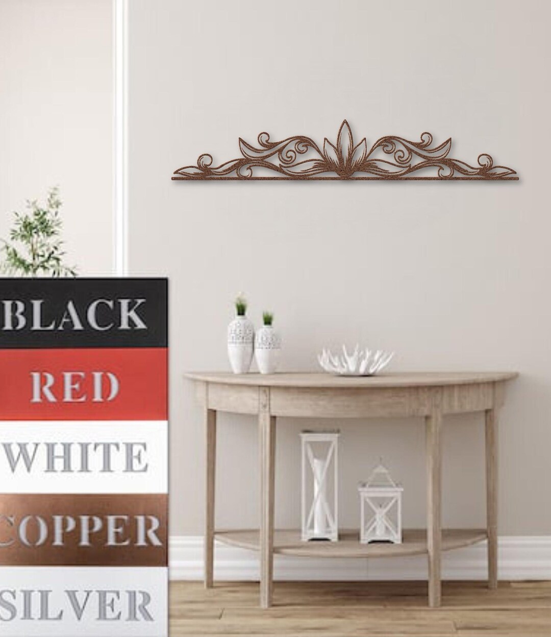 Exposed Metal Accent Decor photo