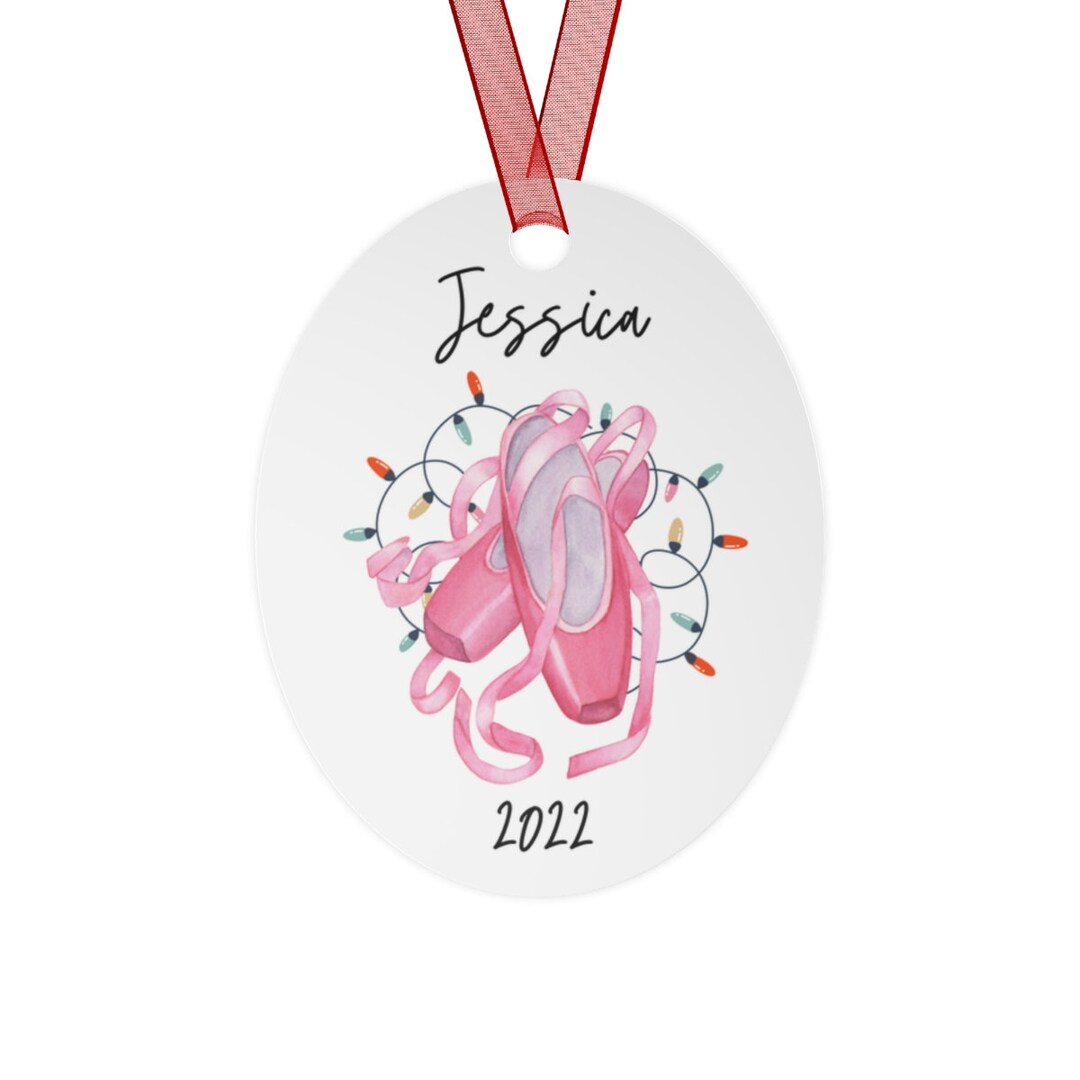 Personalized Ballet Shoes Christmas Ornament Ballerina - Etsy