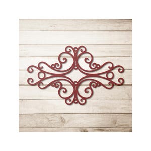 Metal Swirl Medallion Wall Art | Elegant Home Decor | Ornate Metal Wall Accent | Living Room Metal Art | Decorative Metal Wall Hanging Gift image 4