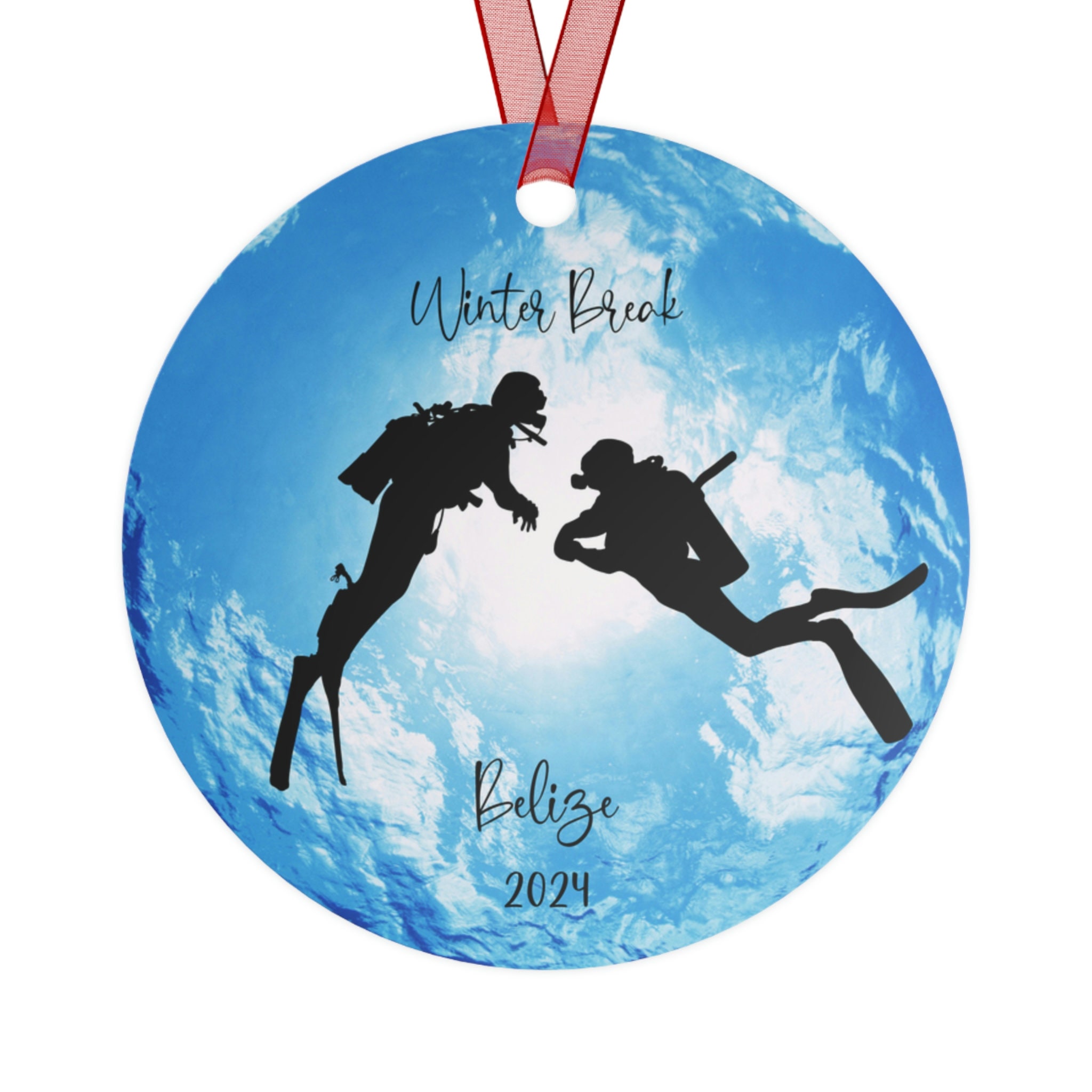 Personalized Scuba Ornament, Scuba Buddy Ornament, Scuba Diver Keepsake