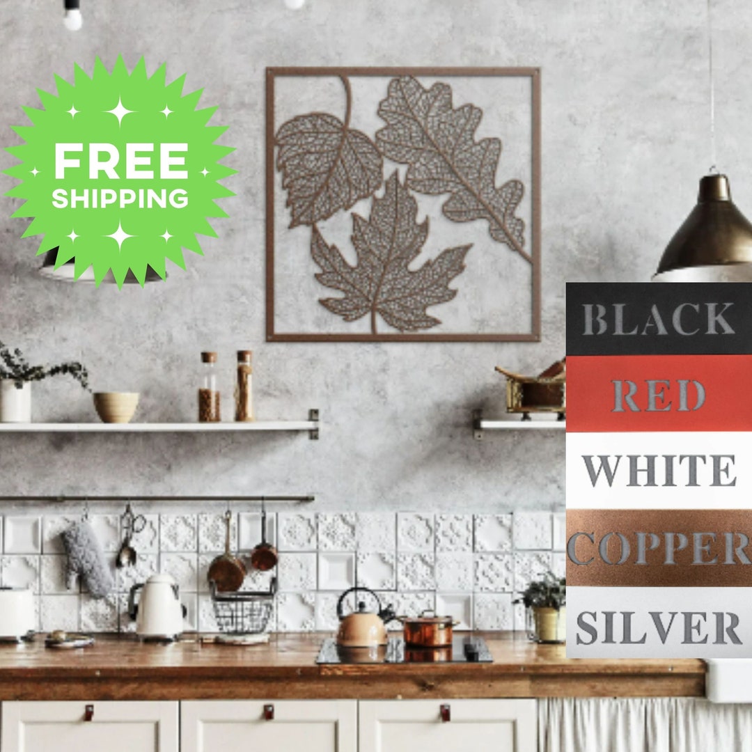 Autumn Leaves Metal Wall Art, Metal Wall Art Autumn Leaves, Falling