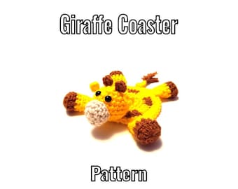 Crochet Giraffe Coaster Pattern - PDF Instructions Only