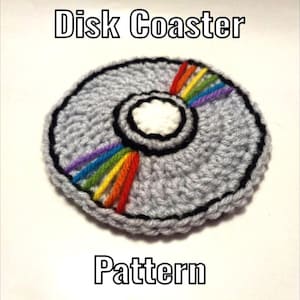 Crochet Disk Coaster Pattern - PDF Instructions Only
