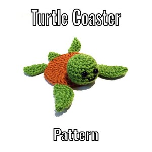 Crochet Turtle Coaster Pattern - PDF Instructions Only
